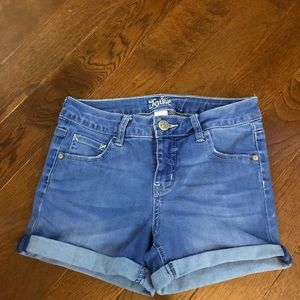 girls jean shorts